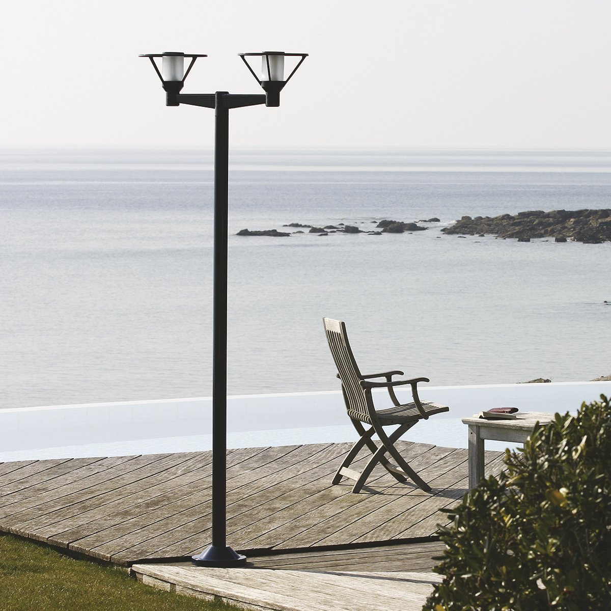 Large French Single or Double Mount Post Light Bermude