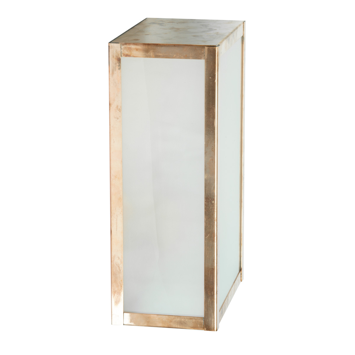 Bild 8: Wandleuchte Fürth aus Kupfer natur unbehandelt, mattes Glas (bitte anfragen) Flache Außen-Wandleuchte aus Kupfer Fürth: Wandleuchte Fürth aus Kupfer natur unbehandelt, mattes Glas (bitte anfragen)