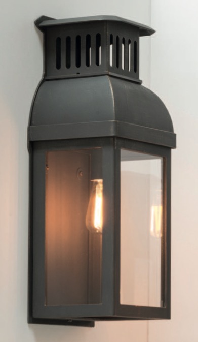 Classic Handcrafted German Flat Wall Lantern for Outdoors 3628