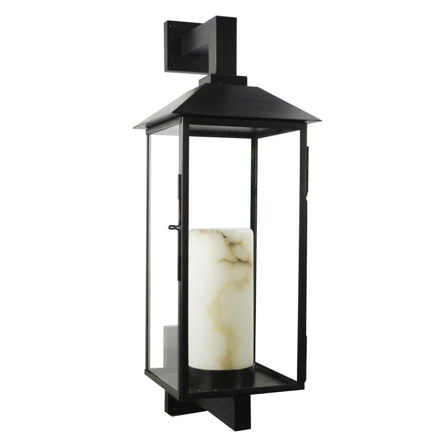 Exclusive Wall Lantern With Alabaster Candle Noblesse