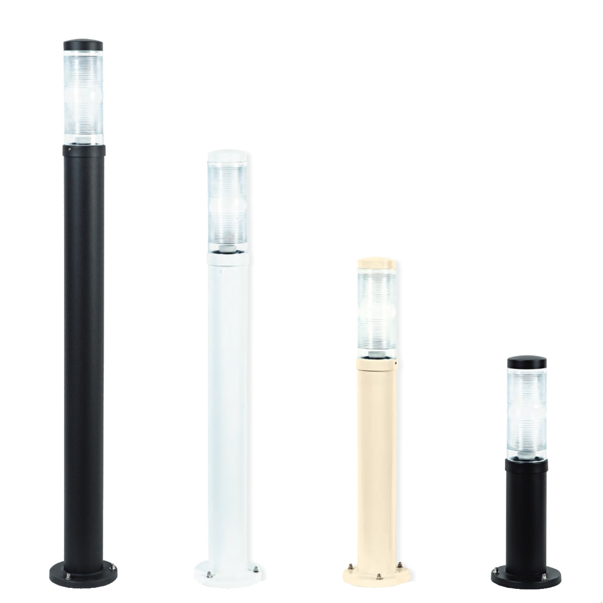 Pollerlampe mit Prisma-Glas Pollerlampe mit Prisma-Glas