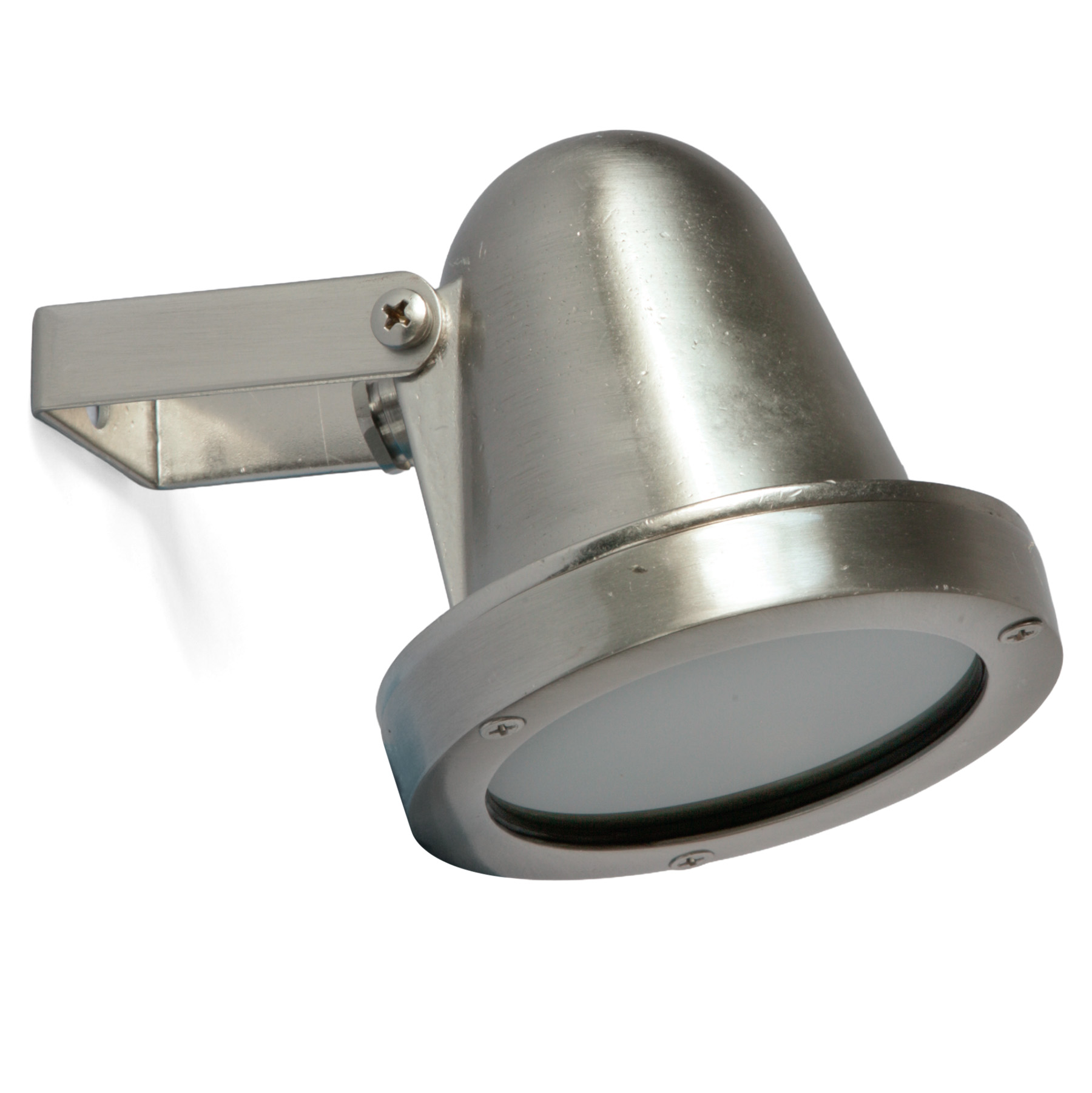 Außenstrahler N° 97 aus Messing für Decke, Wand und Boden: Abgebildet in nickel matt
