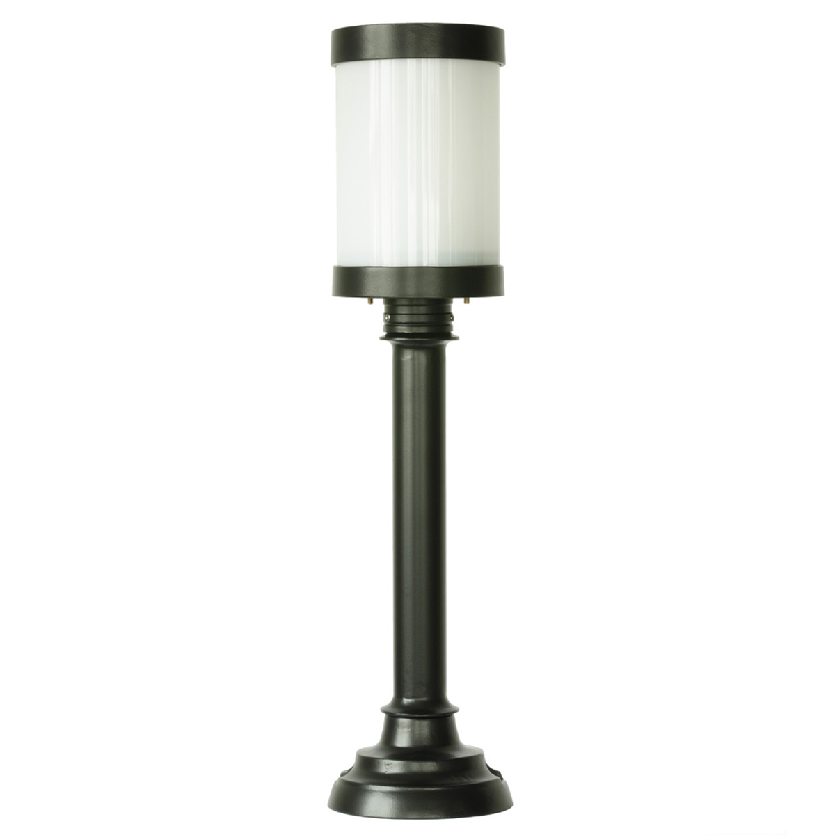 Small tube pedestal light made of cast aluminium Elba 37-OR A2