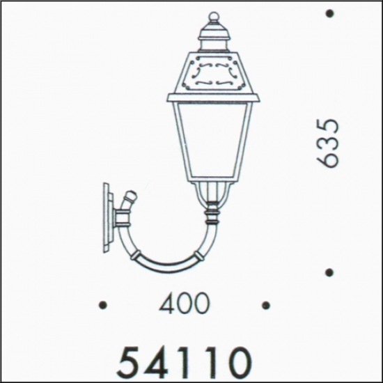Bild 2: Klassische Wandlaterne Klassische Wandlaterne mit Bogenarm: Klassische Wandlaterne