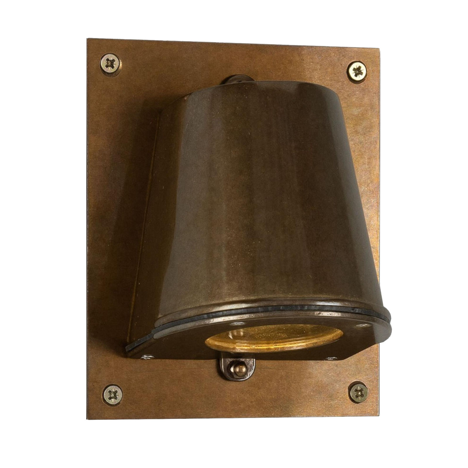 Brass Wall Spotlight Wake with Back Plate, IP54