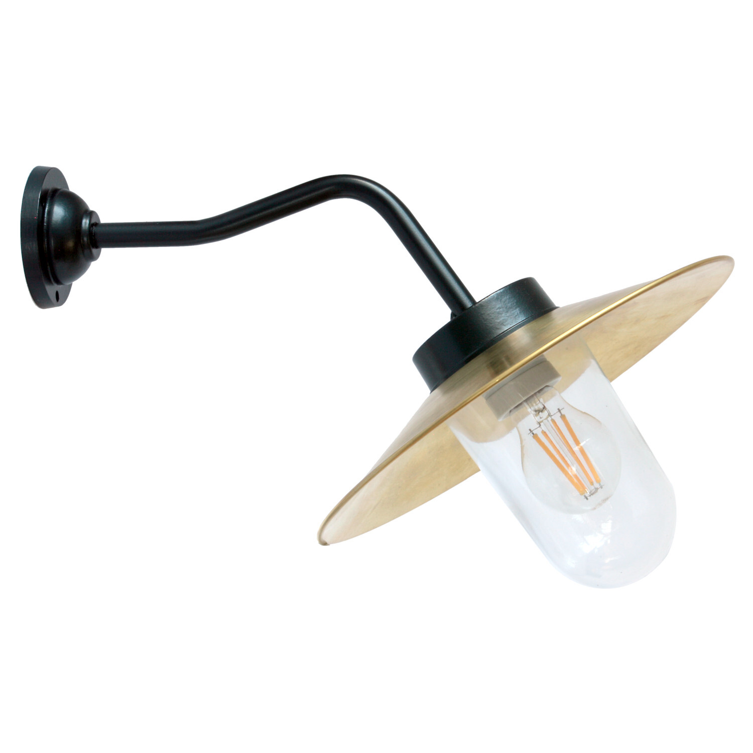 Classical Barn Lamp 38-45 BR-S with Brass Shade