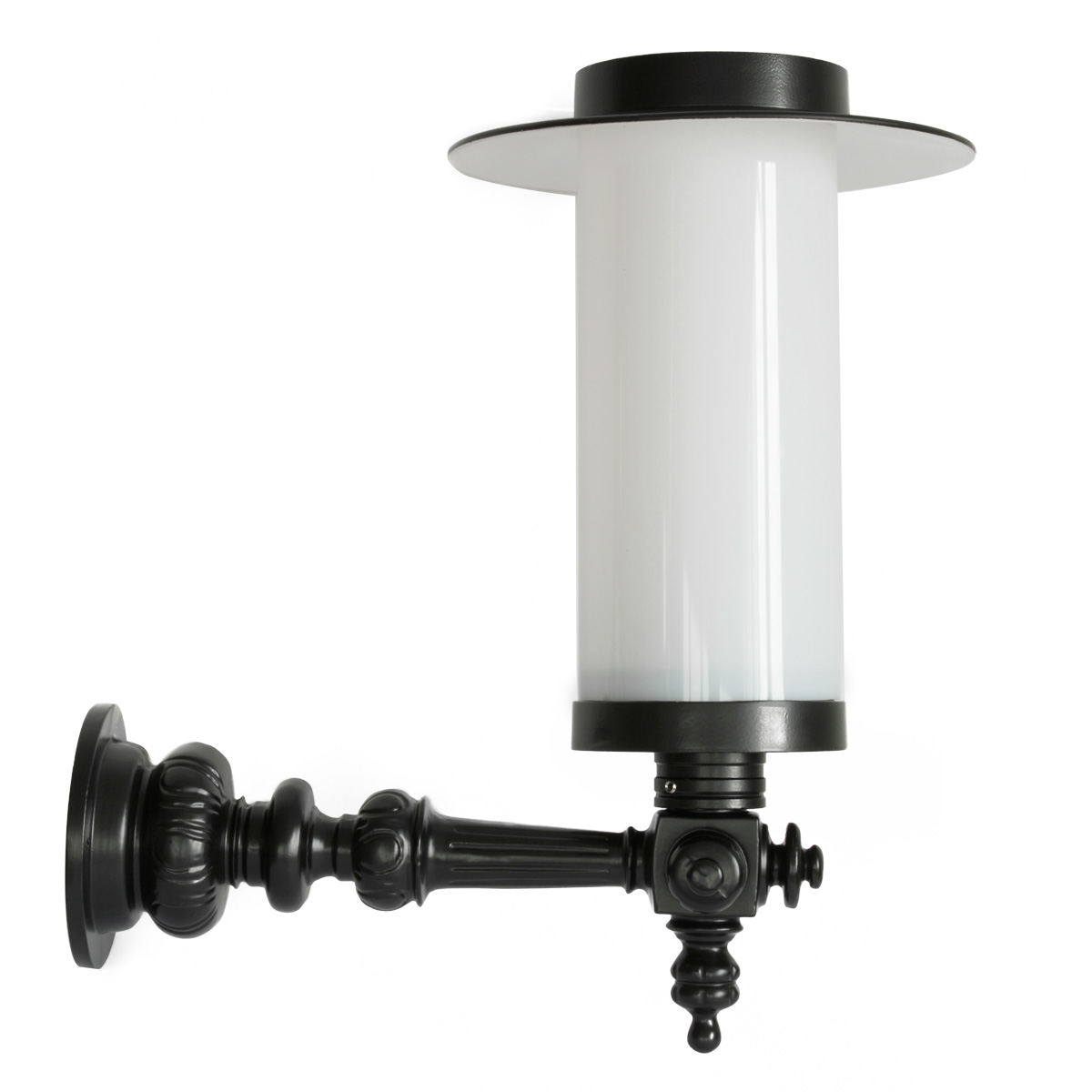 Shaded cylindrical light with wall bracket Danzig S/M.37 A3.B3