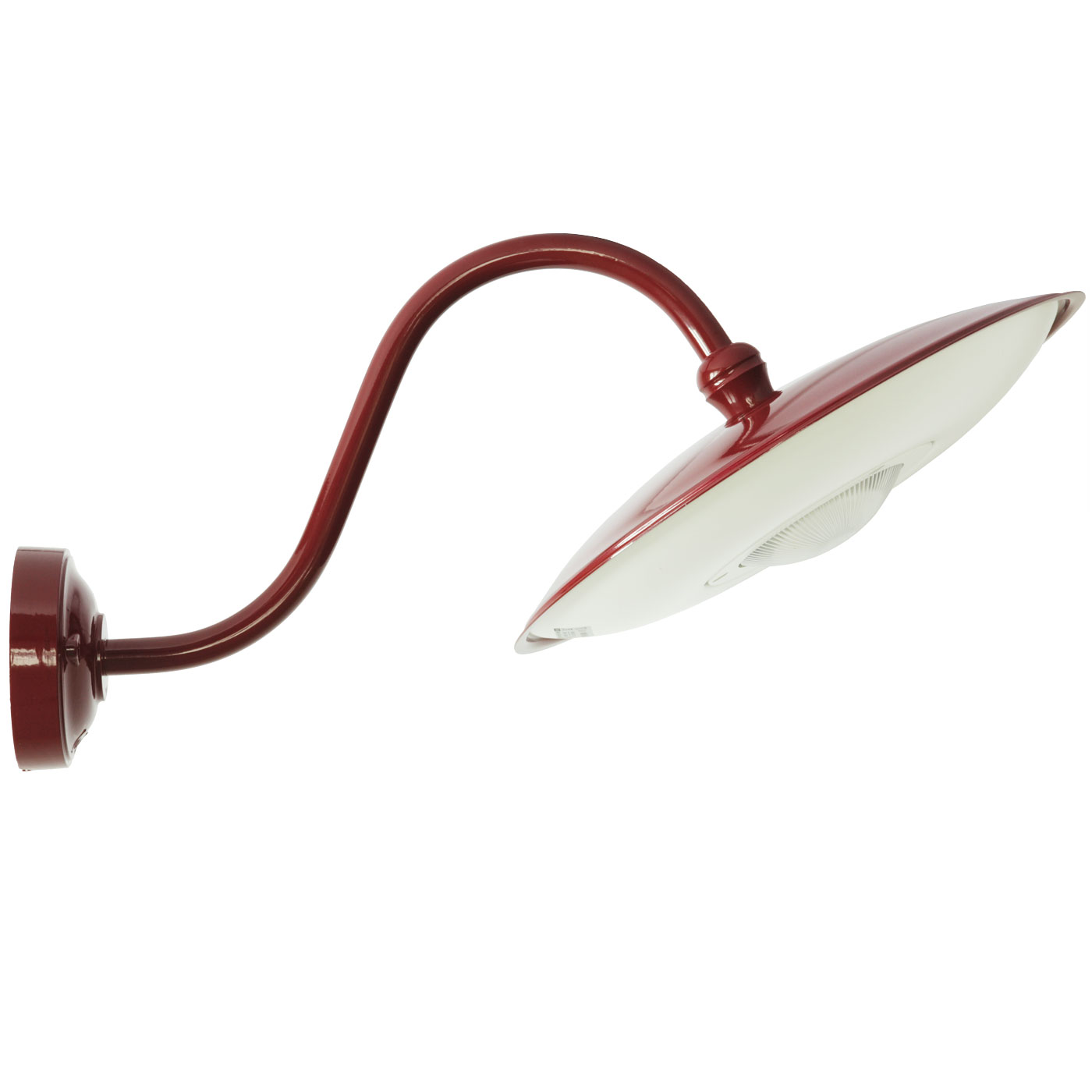 Bild 4: Abgebildet in RAL 3005 LED-Wandlampe für außen mit Schutzart IP 65: Abgebildet in RAL 3005