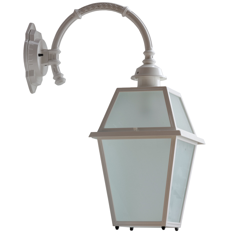 Bild 6: Weiß, Glas matt-satiniert Klassische italienische Wandlampe: Weiß, Glas matt-satiniert