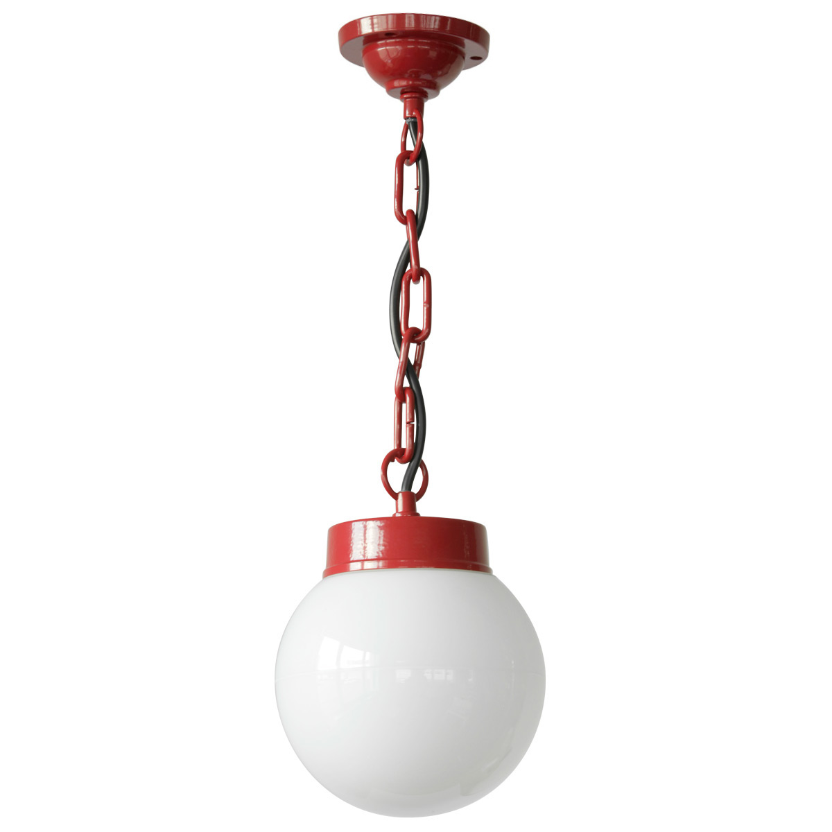 Farbige Pendelleuchte mit Glaskugel und Kette 38 Z-OR-K Farbige Pendelleuchte mit Glaskugel und Kette 38 Z-OR-K