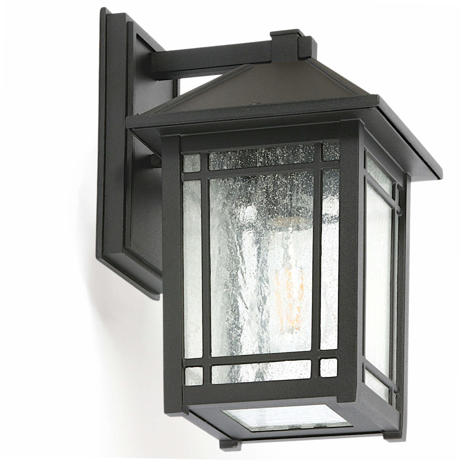 Klassische Außen-Wandlaterne mit schwarzem Rahmen Klassische Außen-Wandlaterne mit schwarzem Rahmen