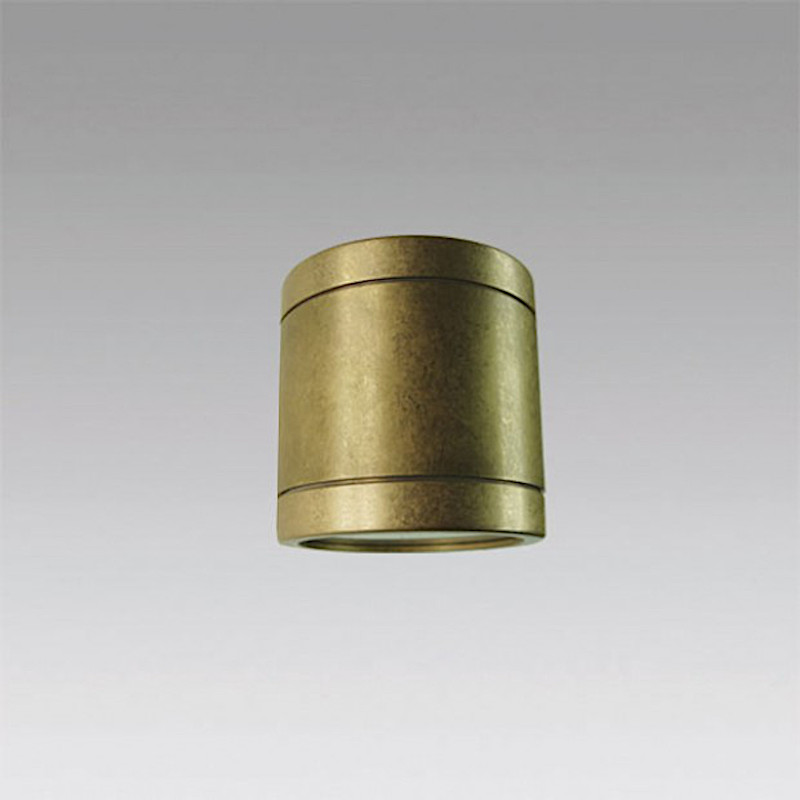 Brass Ceiling Spotlight Teres M1 Small, Ø 105 mm
