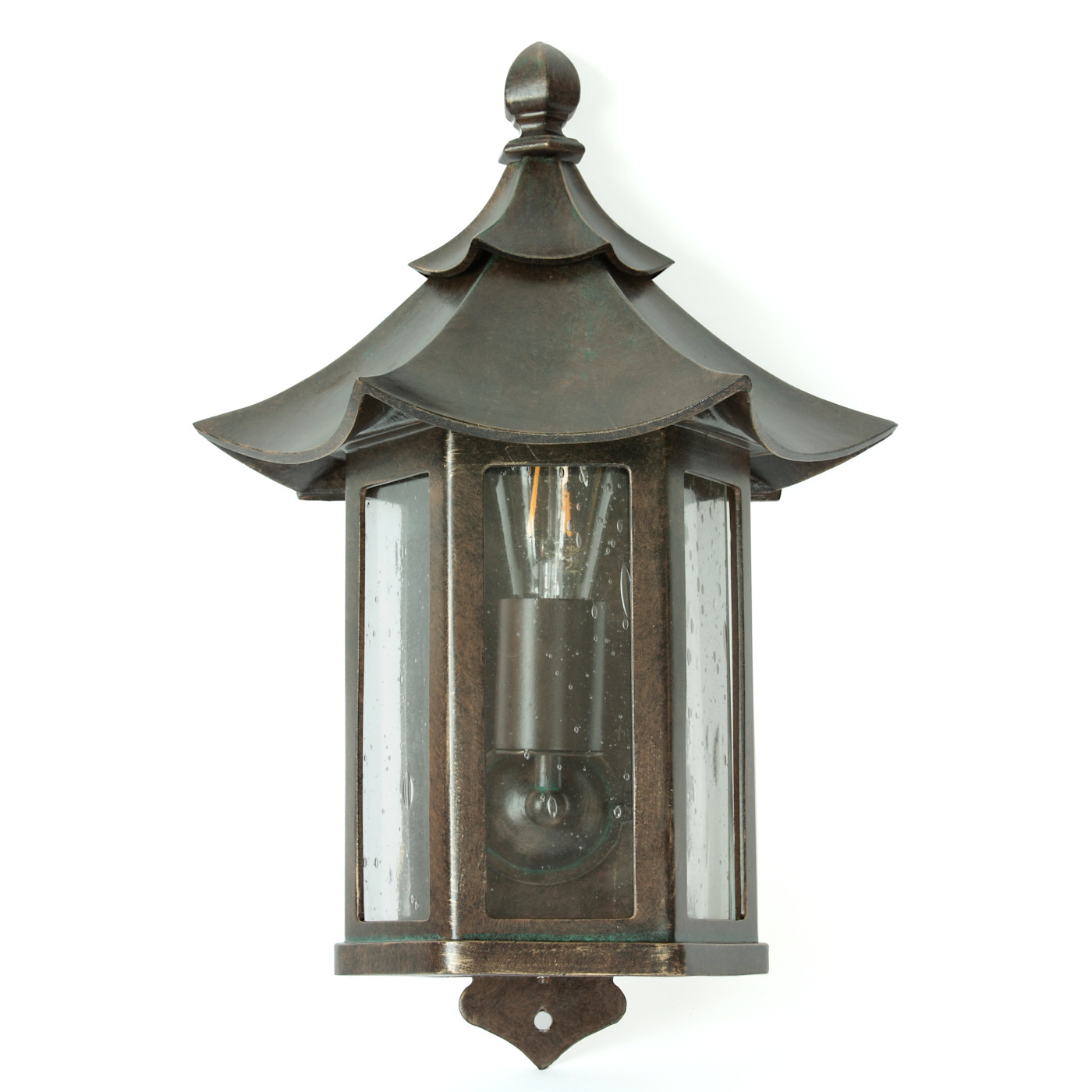 Hand-Forged Wall Light with Pagoda Roof WL 3172-N